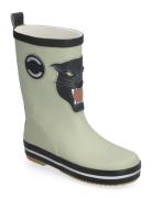 3D Patch Wellies Shoes Rubberboots High Rubberboots Green Mikk-line