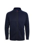 Mens Waffel Midlayer Cardigan Sport Sweatshirts & Hoodies Fleeces & Midlayers Navy BACKTEE