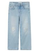 Nkfrose Hw Wide Jeans 1411-Te Noos Bottoms Jeans Wide Jeans Blue Name It