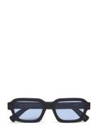 Caro Azure Accessories Sunglasses D-frame- Wayfarer Sunglasses Black RetroSuperFuture