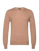 Lyle Light Merino Sweater Designers Knitwear Round Necks Beige J. Lindeberg