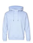 Hoody With Print Tops Sweatshirts & Hoodies Hoodies Blue Tom Tailor