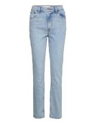 Anf Womens Jeans Bottoms Jeans Straight-regular Blue Abercrombie & Fitch