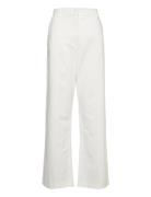 Calle - Soft Canvas Twill Bottoms Trousers Wide Leg White Day Birger Et Mikkelsen