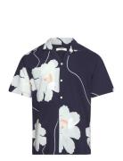 Jprblapalma Resort Shirt S/S Sn Tops Shirts Short-sleeved Navy Jack & J S