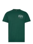 Classic Vl Heritage Chest Tee Tops T-Kortærmet Skjorte Green Superdry