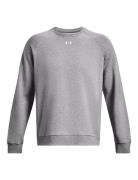 Ua Rival Fleece Crew Sport Sweatshirts & Hoodies Sweatshirts Grey Under Armour