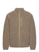 Centre Pile Fleece Jacket Sport Sweatshirts & Hoodies Fleeces & Midlayers Beige Björn Borg