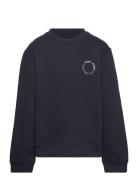 Lars Kids "It's Organic" Crew Sweat Tops Sweatshirts & Hoodies Sweatshirts Navy Kronstadt