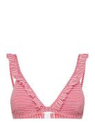 Santorini Top Swimwear Bikinis Bikini Tops Triangle Bikinitops Red Missya