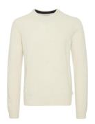 Cfkarl Lambswool Crew Neck Kni Tops Knitwear Round Necks Cream Casual Friday