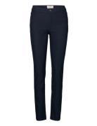 Fqadina-Pa-Straight-Power Bottoms Trousers Slim Fit Trousers Blue FREE/QUENT