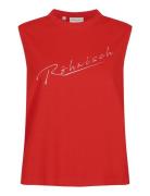 Cotton Retro Top Sport T-shirts & Tops Sleeveless Red Röhnisch