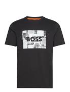 Teeheavyboss Tops T-Kortærmet Skjorte Black BOSS
