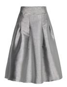 Cmsili-Skirt Knælang Nederdel Silver Copenhagen Muse