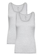 Jbs Of Dk 2-Pack Singlet Tops T-shirts & Tops Sleeveless Grey JBS Of Denmark