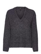Wool Blend: Glitter Yarn Detail Jumper Tops Knitwear Jumpers Grey Esprit Collection