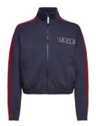 Puma X Vogue T7 Cropped Jacket Dk Sport Sweatshirts & Hoodies Sweatshirts Blue PUMA