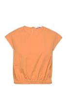 Meliza Top Tops Blouses Sleeveless Orange Stylein
