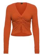 Aino Blouse Tops Blouses Long-sleeved Orange Gina Tricot