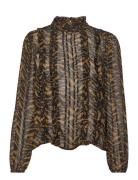 Wendymw Blouse Tops Blouses Long-sleeved Multi/patterned My Essential Wardrobe