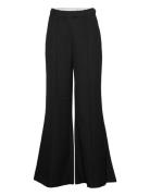 Barbro Wide Leg Bottoms Trousers Flared Black Fall Winter Spring Summer