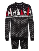 Dpxmas Deer Knitted Multipack Tops Knitwear Round Necks Black Denim Project