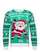 Watch Me Whip Tops Knitwear Round Necks Multi/patterned Christmas Sweats
