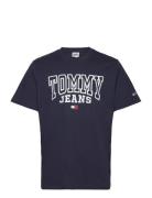 Tjm Rglr Entry Graphic Tee Tops T-Kortærmet Skjorte Navy Tommy Jeans