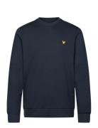 Crew Neck Fly Fleece Sport Sweatshirts & Hoodies Sweatshirts Navy Lyle & Scott Sport