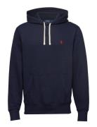 Rl Fleece-Lsl-Knt Designers Sweatshirts & Hoodies Hoodies Navy Polo Ralph Lauren