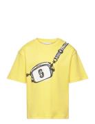 Short Sleeves Tee-Shirt Tops T-Kortærmet Skjorte Yellow Little Marc Jacobs