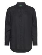 Shirt Tops Shirts Long-sleeved Black United Colors Of Benetton