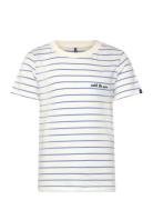 Kobharry S/S Stripe Tee Box Jrs Tops T-Kortærmet Skjorte Multi/patterned Kids Only