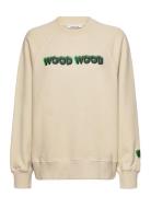 Leia Logo Sweatshirt Tops Sweatshirts & Hoodies Sweatshirts Beige Wood Wood