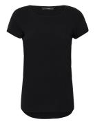 Vmbecca Plain Ss Top Wvn Noos Tops T-shirts & Tops Short-sleeved Black Vero Moda