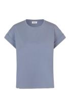 Brazilmd Short T-Shirt Tops T-shirts & Tops Short-sleeved Blue Modström