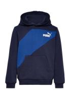 Puma Power Colorblock Hoodie Tr B Sport Sweatshirts & Hoodies Hoodies Navy PUMA