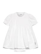 Kristi - Dress Dresses & Skirts Dresses Baby Dresses Short-sleeved Baby Dresses White Hust & Claire
