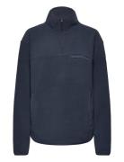 Yoke Halfzip Sport Sweatshirts & Hoodies Fleeces & Midlayers Navy Tenson