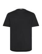 Mercerized Cotton Tee S/S Tops T-Kortærmet Skjorte Black Lindbergh Black