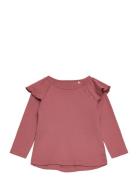 Blouse Ls - Girls Tops T-shirts Long-sleeved T-Skjorte Pink Fixoni