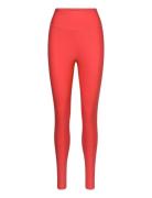 Graphic High Waist Tights Sport Running-training Tights Coral Casall