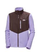 W Daybreaker Block Jacket Sport Sweatshirts & Hoodies Fleeces & Midlayers Purple Helly Hansen