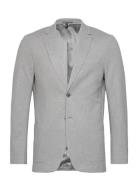 Slhslim-Delon Jersey Blz Flex Noos Suits & Blazers Blazers Single Breasted Blazers Grey Selected Homme