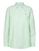 Relaxed Fit Cotton Oxford Shirt Tops Shirts Long-sleeved Green Polo Ralph Lauren
