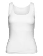 Pcneja Sl Reversible Top Noos Bc Tops T-shirts & Tops Sleeveless White Pieces