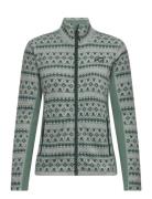 Olga Fleece Sport Sweatshirts & Hoodies Fleeces & Midlayers Green Kari Traa
