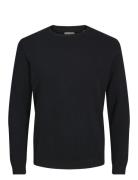 Jjebasic Knit Crew Neck Noos Tops Knitwear Round Necks Black Jack & J S