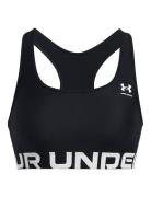 Ua Hg Authentics Mid Branded Sport Bras & Tops Sports Bras - All Black Under Armour